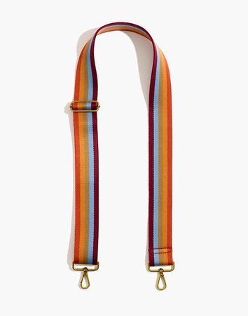 The Crossbody Bag Strap: Rainbow Stripe Edition orange