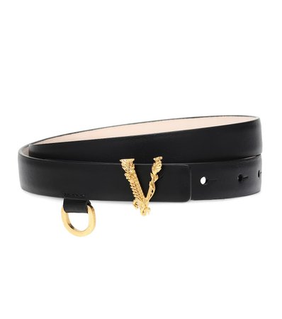 Virtus Kinny Leather Belt - Versace | Mytheresa