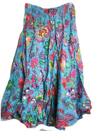 soft surroundings floral maxi skirt