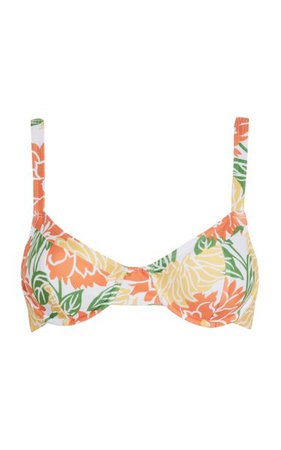 Maeve Mariposa Floral Print Bikini Top By Faithfull The Brand | Moda Operandi