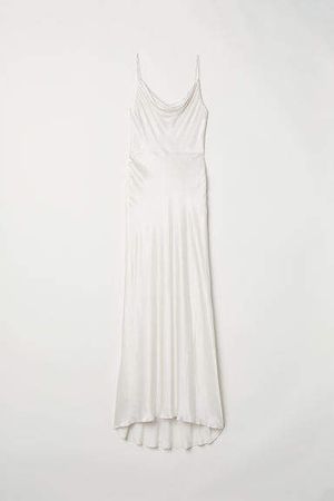 Long Sleeveless Dress - White