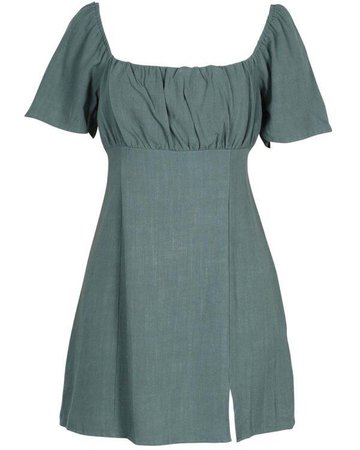 MINKPINK Ruched Bust Mini Dress – Emerald