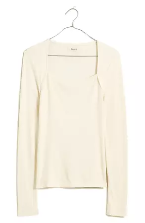 Madewell Square Neck Long Sleeve Top | Nordstrom