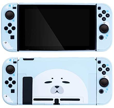 Amazon.com: GeekShare Protective Case for Nintendo Switch, DIY Replacement Housing Shell Case Set for Nintendo Switch Console and Joycon - Anti-Scratch and Soft Touch PC Material (Blue Seals): Video Games
