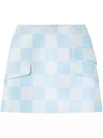 Versace check-pattern Mini Skirt - Farfetch