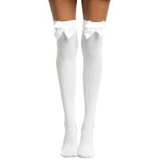 white thigh high socks - Google Search