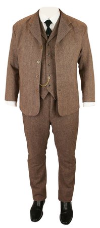 3-Piece Walden Sack Suit - Brown Tweed