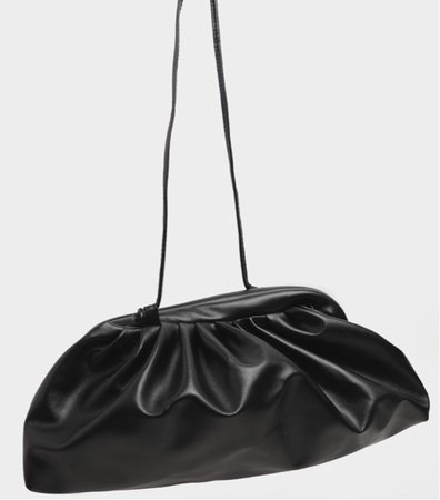 PLT Black ruched bag