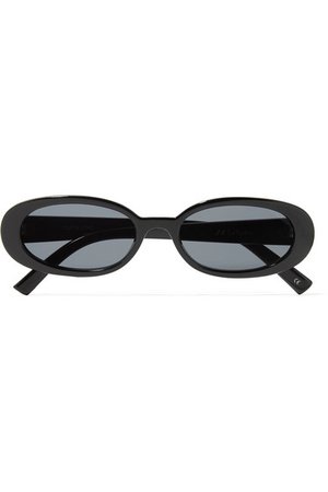 LE SPECS Outta Love oval-frame acetate sunglasses