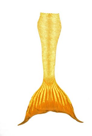 yellow mermaid tail