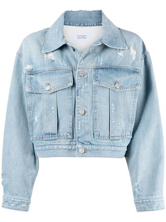 Givenchy укороченная джинсовая куртка с эффектом потертости - купить в интернет магазине в Москве | Цены, Фото.