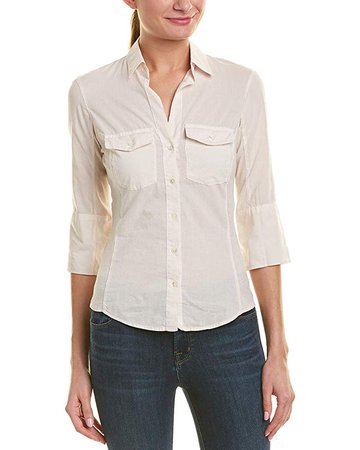 Amazon.com: James Perse Womens 3/4-Sleeve Paneled Shirt, 2, Pink: Gateway
