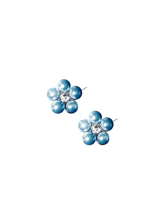 ICY EARRING - FLEUR 22 BLUE - EASTICE