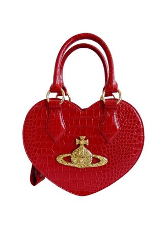 vivienne westwood red heart handbag