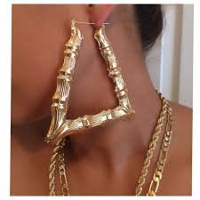 thick big 90's gold hoop earrings - Google Search