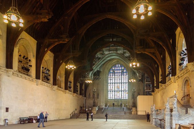 Westminster Hall interior - Westminster Hall - Wikipedia
