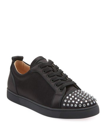 Christian Louboutin Louis Junior Spiked Low-Top Sneakers