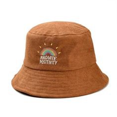 radiate positivity bucket hat
