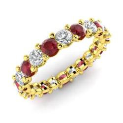 Ruby Rings in Yellow Gold | Diamondere