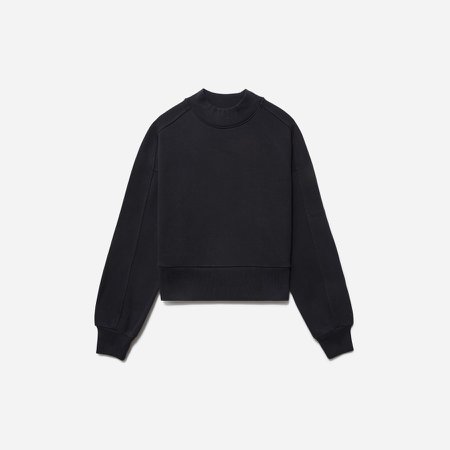 Women’s Track Cropped Sweatshirt - Black | Everlane