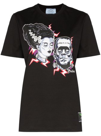 Prada Frankenstein Print T-Shirt