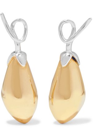 Anne Manns | Adelheid silver and gold-plated earrings | NET-A-PORTER.COM