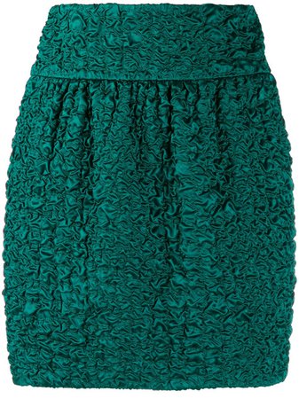 Saint Laurent Ruched Mini Skirt