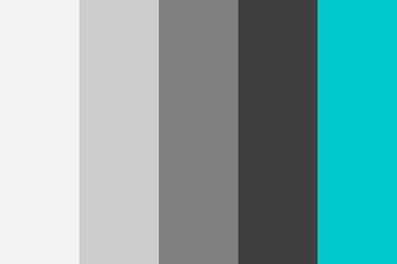 grey turquoise white color palette