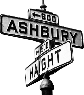haight ashbury street sign
