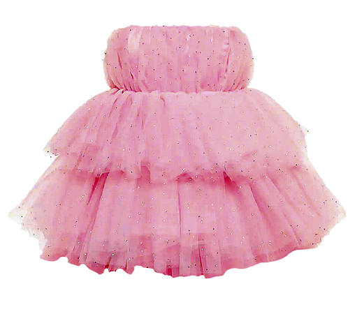 mini mini dress with ruffles and crinoline png