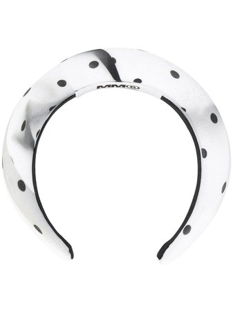 MM6 Maison Margiela padded polka dot headband