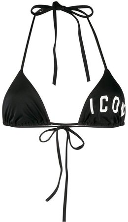 Beachwear Icon print bikini top