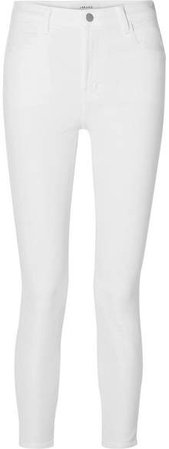 Alana Cropped High-rise Skinny Jeans - White