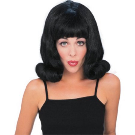 Flip Wig Black Adult Halloween Accessory - Walmart.com