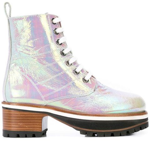Sies Marjan Holographic ankle boots