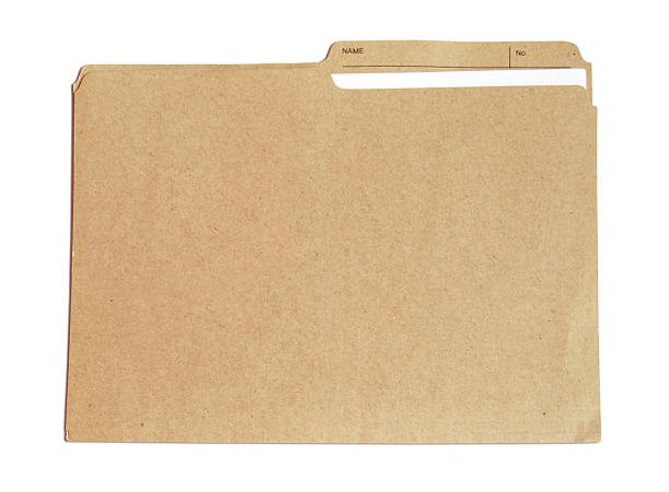Manila folder with document