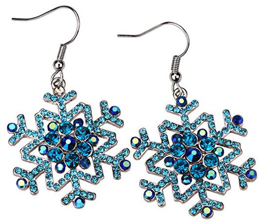 Angel Jewelry Women's Crystal Snowflake Dangle Earrings: Amazon.ca: Jewelry