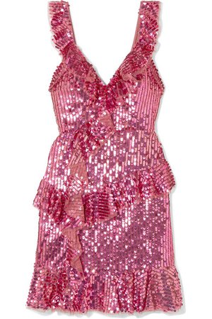 Needle & Thread | Scarlett sequined tulle mini dress | NET-A-PORTER.COM