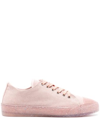 Love Moschino contrasting-sole canvas sneakers - FARFETCH