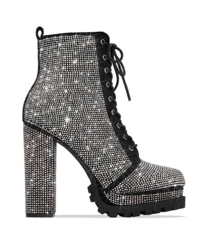 MissLola Diamond Black Boots