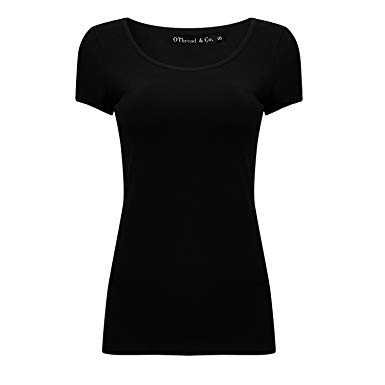 Women's Black U-Neck Shirt