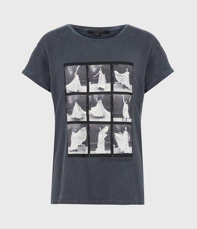 ALLSAINTS US: женская футболка Livo Anna (vintage_black)