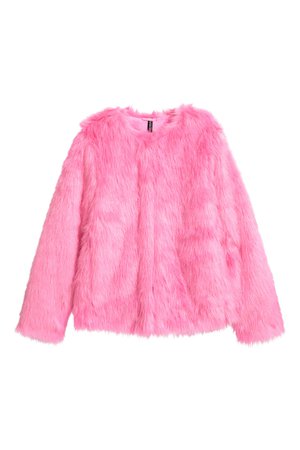 Faux fur jacket | Pink | LADIES | H&M ZA