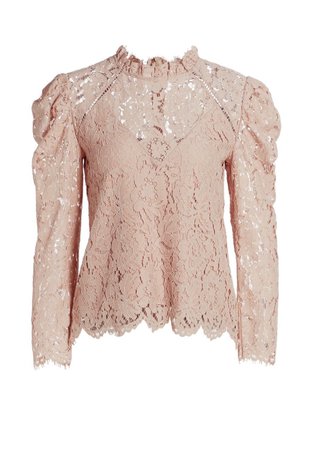lace pink top