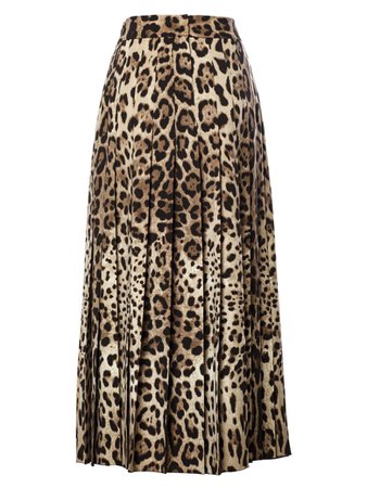 Dolce & Gabbana Dolce & Gabbana Leopard Print Pleated Maxi Skirt - Basic - 10901453 | italist