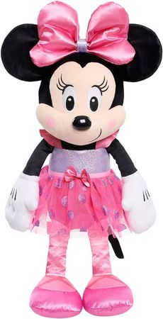 Amazon.com: Disney Junior Minnie Mouse 19-Inch Large Minnie Mouse Ballerina Plushie, Officially Licensed Kids Toys for Ages 3 Up by Just Play : Toys & Games
