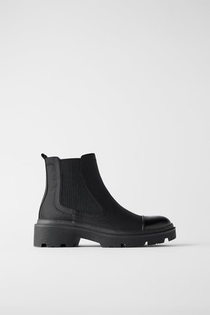 FLAT TRACK SOLE STRETCH ANKLE BOOTS-Bestsellers-SHOES-WOMAN | ZARA United Kingdom