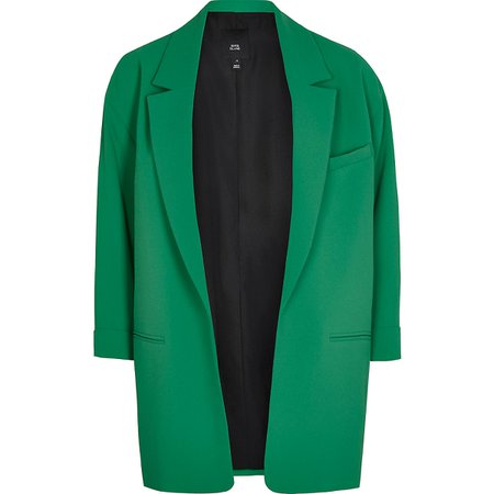Green oversized blazer | River Island