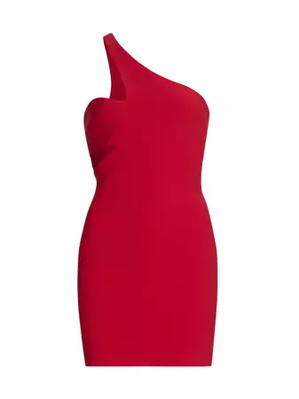 Shop Amanda Uprichard Mckay One-Shoulder Body-Con Minidress | Saks Fifth Avenue