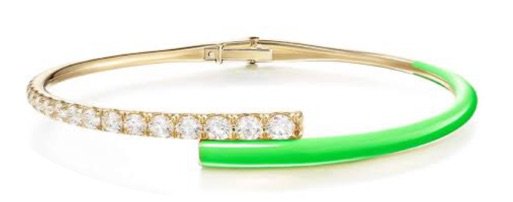 neon green bangle bracelet